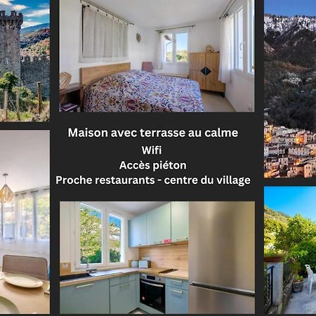 La Tiniera A Luceram - Maison Renovee 2023- Terrasse - Wifi - Village Des Creches 외부 사진